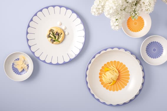 Fleur Blue Dinner Plate 27 CM - Image 2