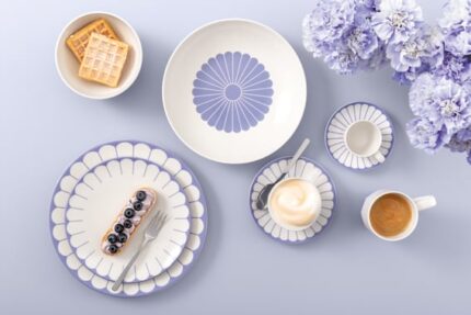 Fleur Blue Coffee Cup - Image 2