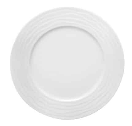 SEA WAVE FLAT PLATE WHITE 18CM