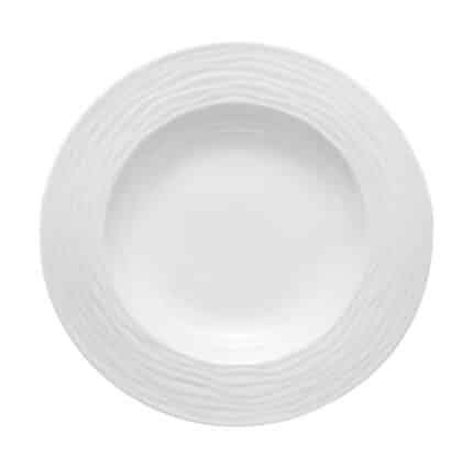 SEA WAVE DEEP PLATE WHITE 30CM